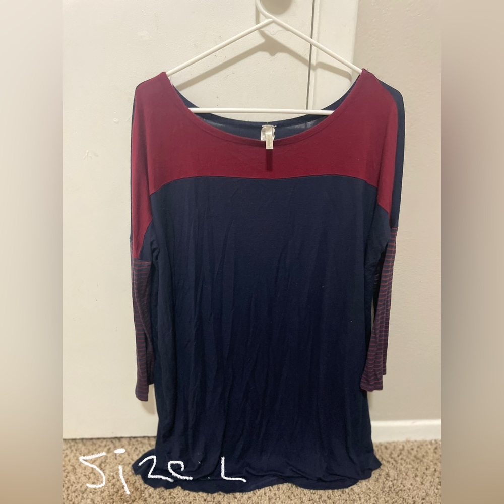 Size large oversized shirt